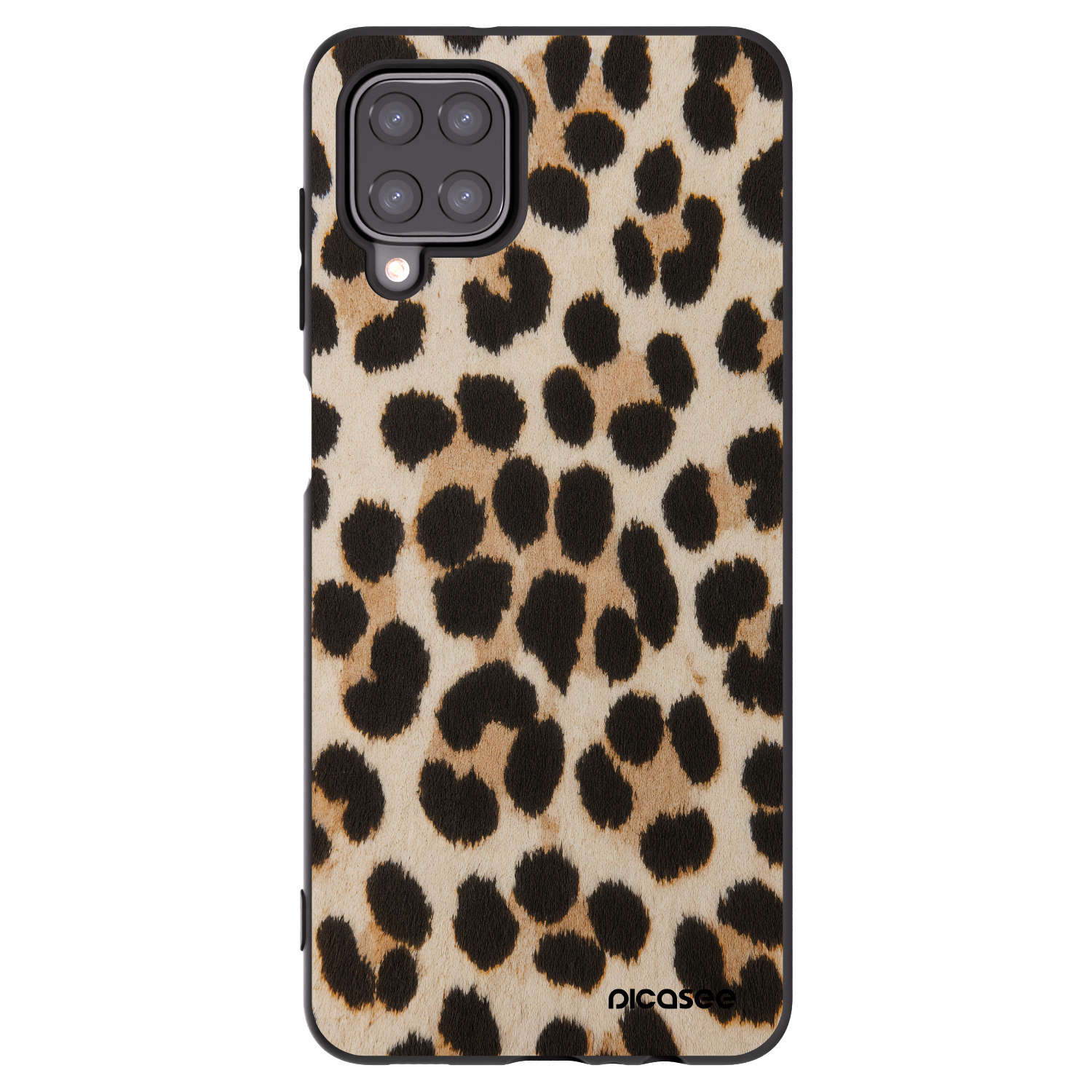 Picasee silikonski črni ovitek za Samsung Galaxy A12 A125F - Brown Tiger