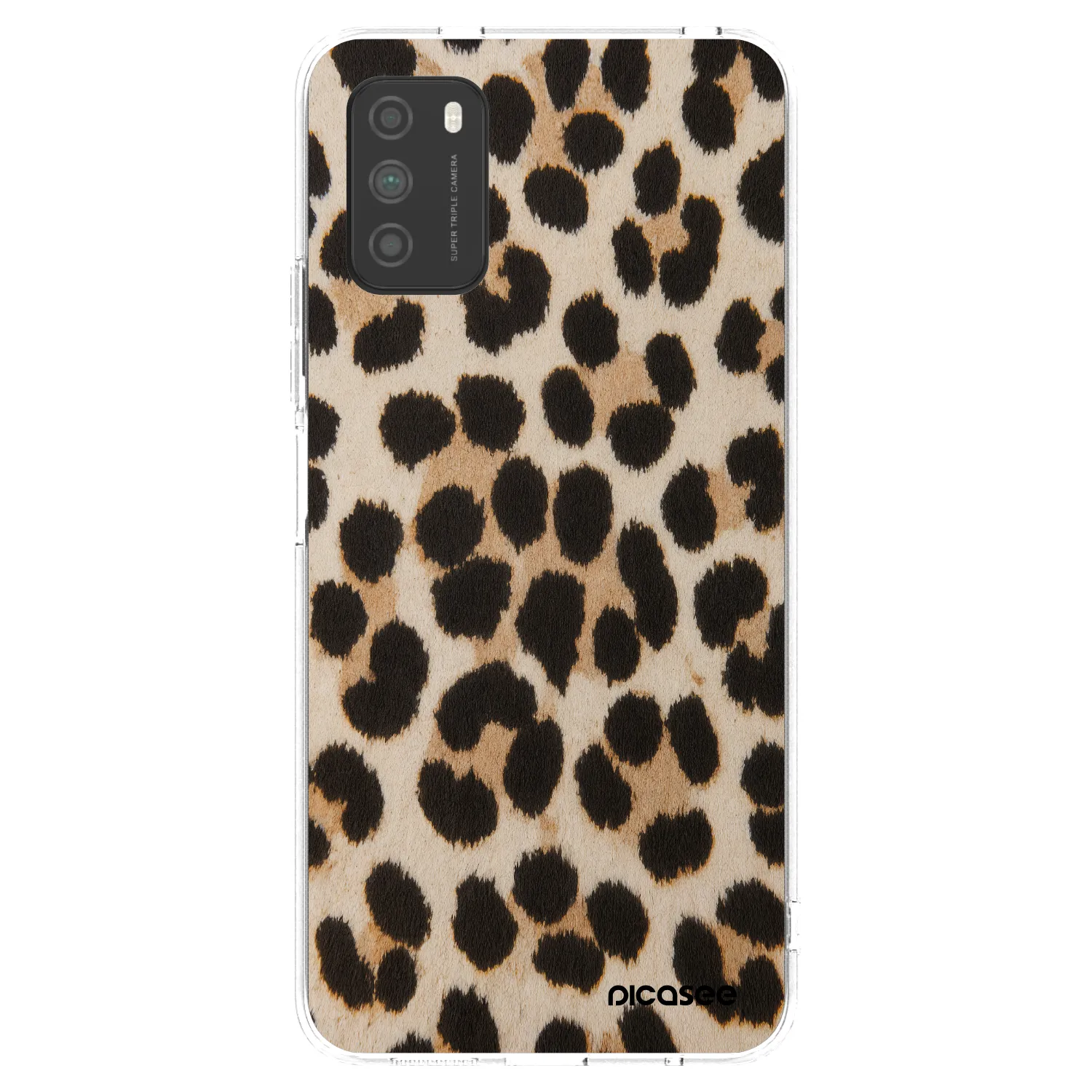 Picasee silikonski prozorni ovitek za Xiaomi Poco M3 - Brown Tiger