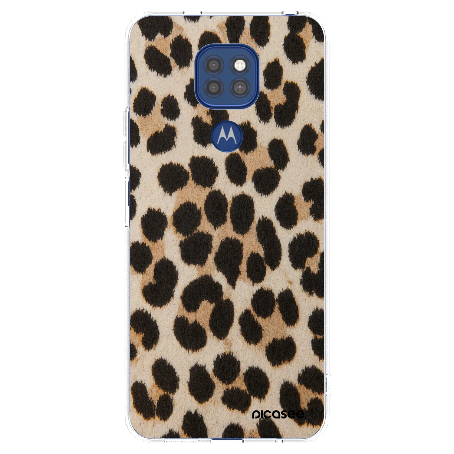 Picasee silikonski prozorni ovitek za Motorola Moto G9 Play - Brown Tiger