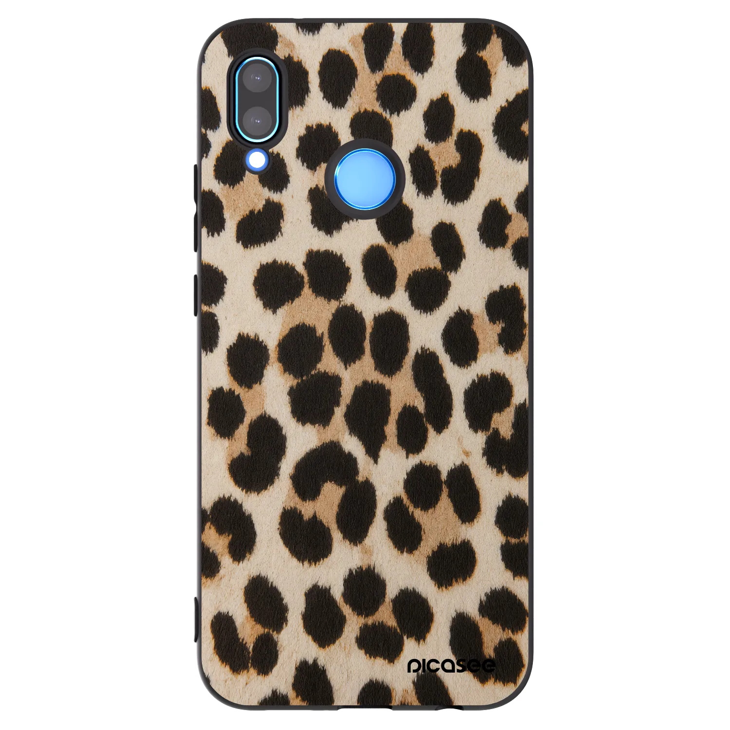 Picasee silikonski črni ovitek za Huawei P20 Lite - Brown Tiger