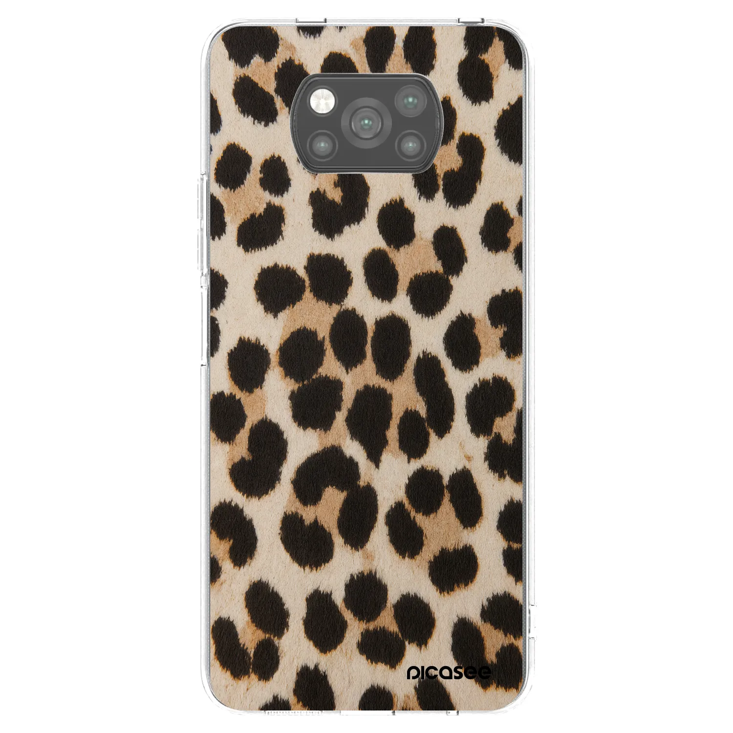 Picasee silikonski črni ovitek za Xiaomi Poco X3 Pro - Brown Tiger