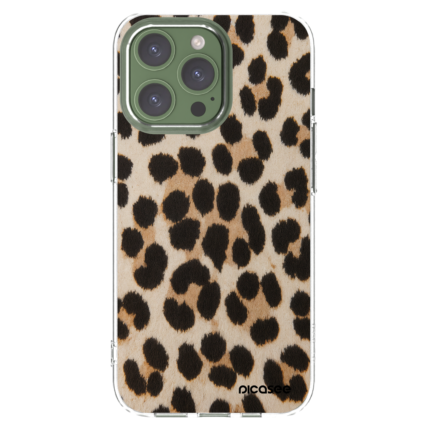 Picasee silikonski prozorni ovitek za Apple iPhone 13 Pro - Brown Tiger