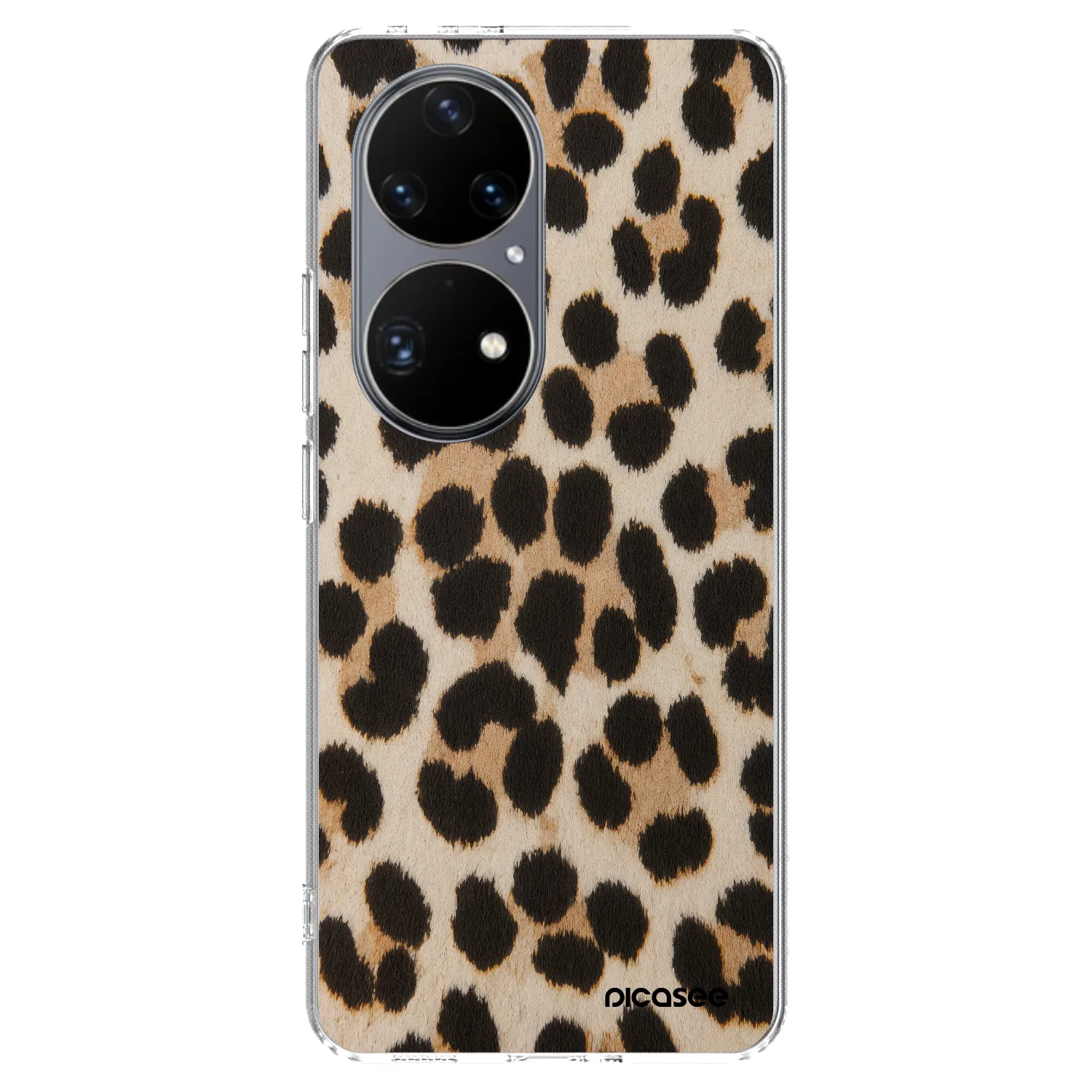 Picasee silikonski prozorni ovitek za Huawei P50 - Brown Tiger