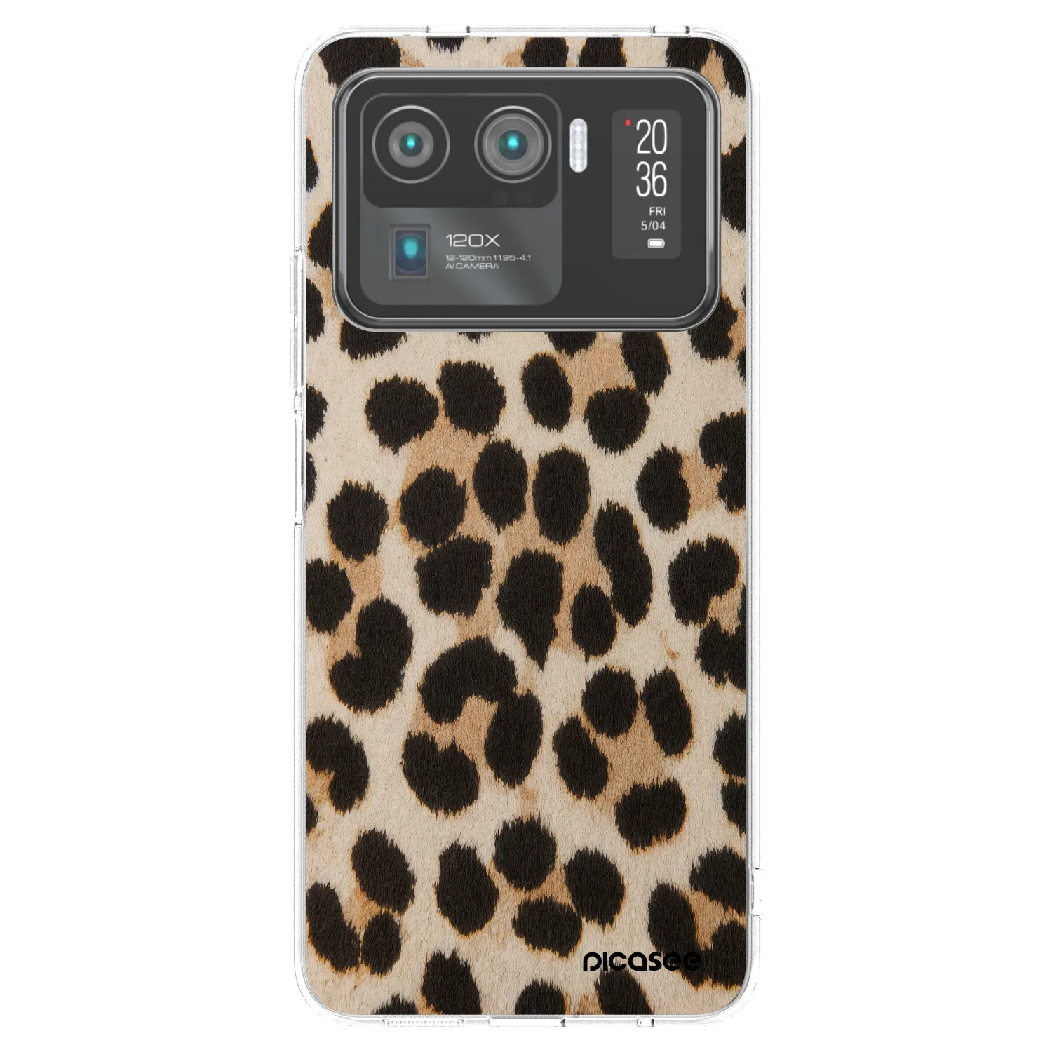 Picasee silikonski prozorni ovitek za Xiaomi Mi 11 Ultra - Brown Tiger