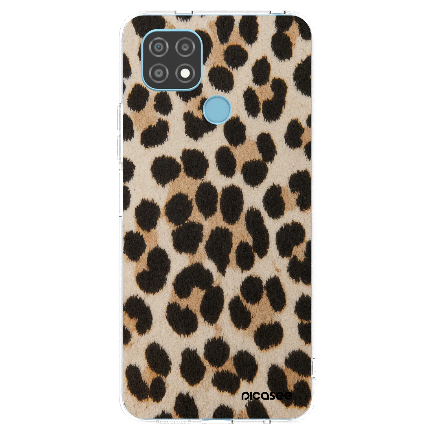 Picasee silikonski prozorni ovitek za Realme C21 - Brown Tiger