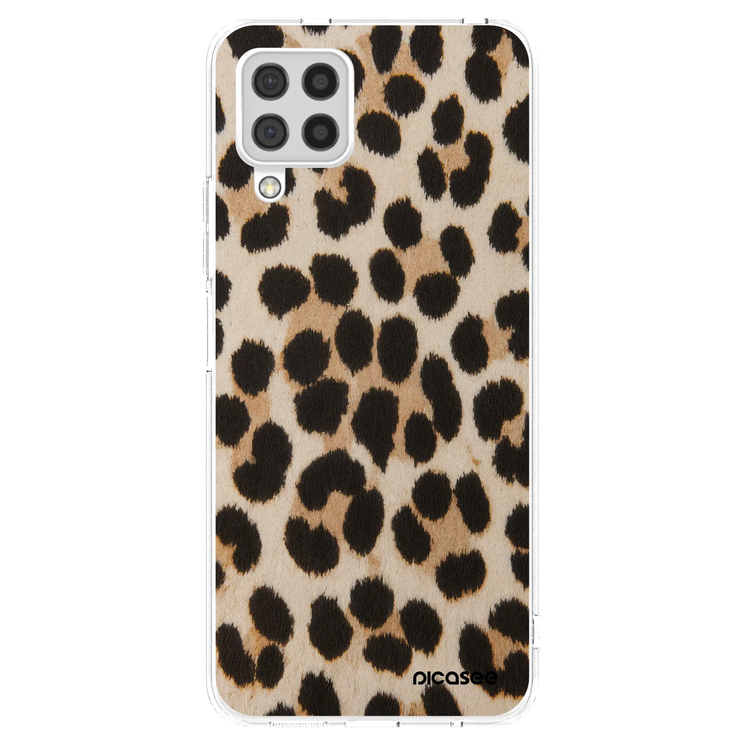 Picasee silikonski prozorni ovitek za Samsung Galaxy A22 A225F 4G - Brown Tiger