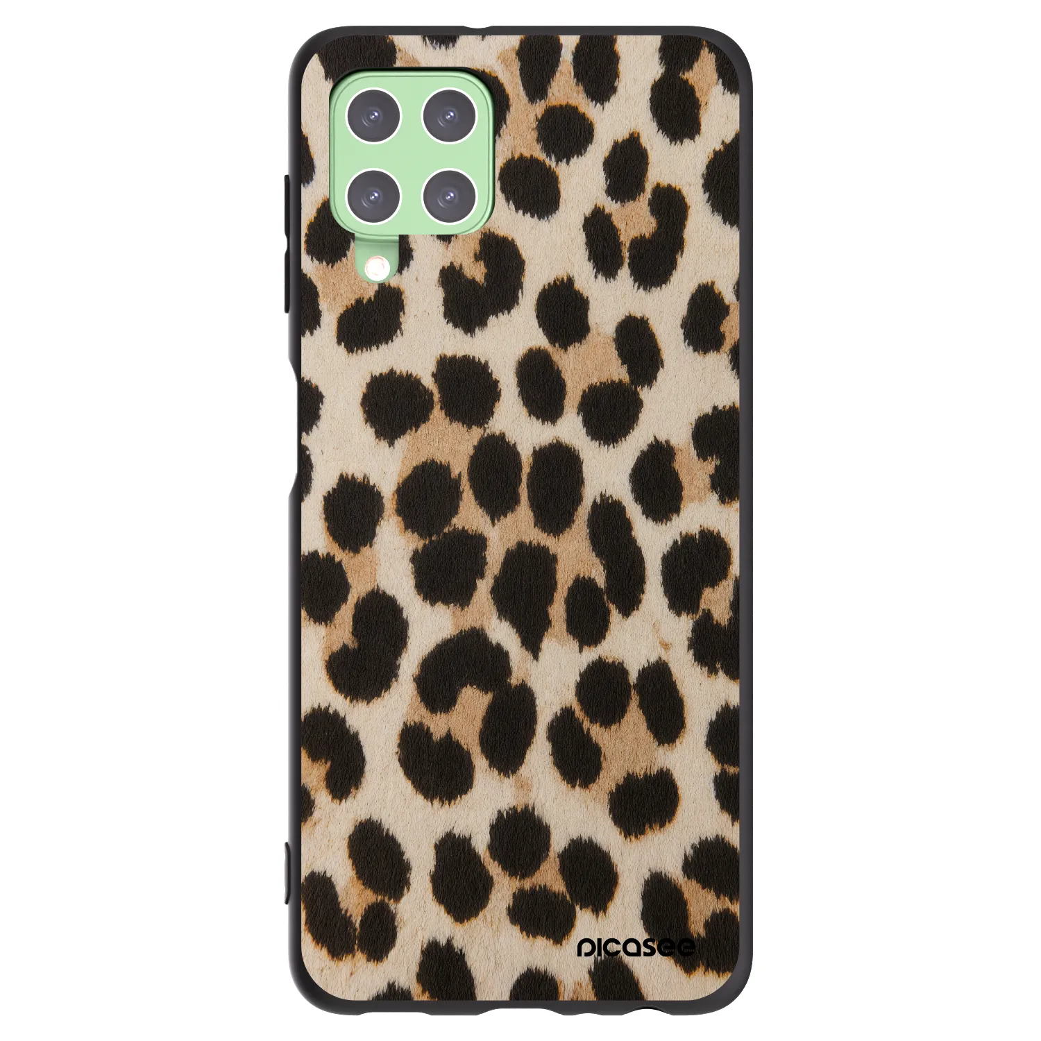 Picasee silikonski črni ovitek za Samsung Galaxy A22 A225F 4G - Brown Tiger