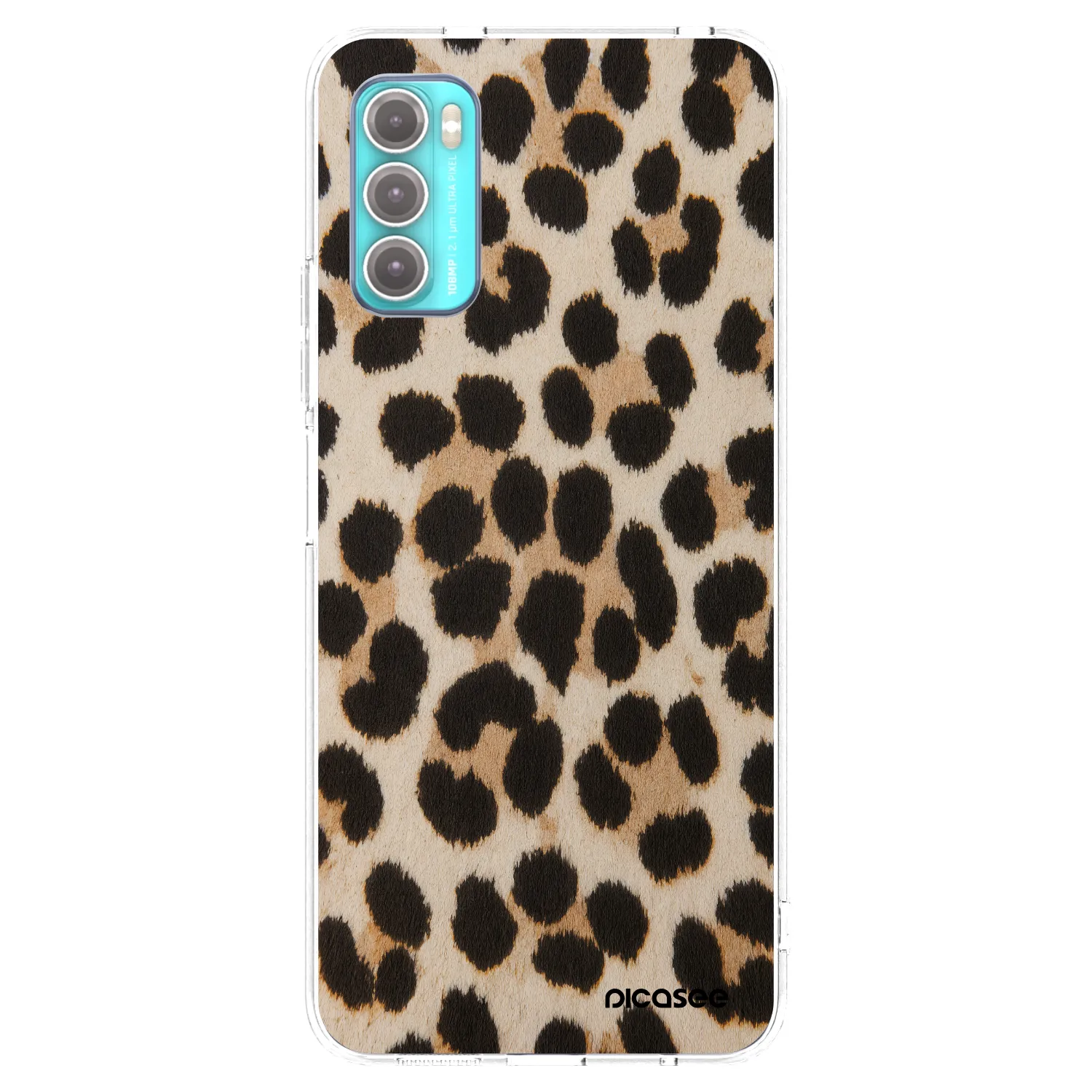Picasee silikonski prozorni ovitek za Motorola Moto G60 - Brown Tiger
