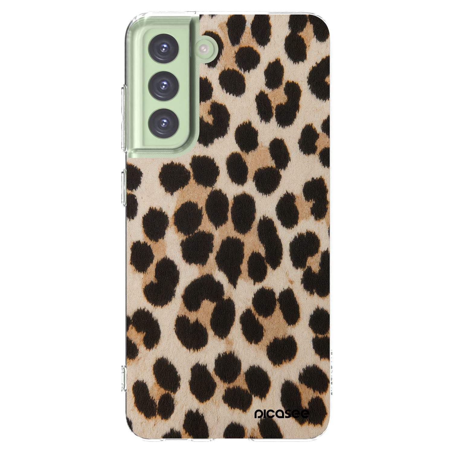 Picasee silikonski prozorni ovitek za Samsung Galaxy S21 FE 5G - Brown Tiger