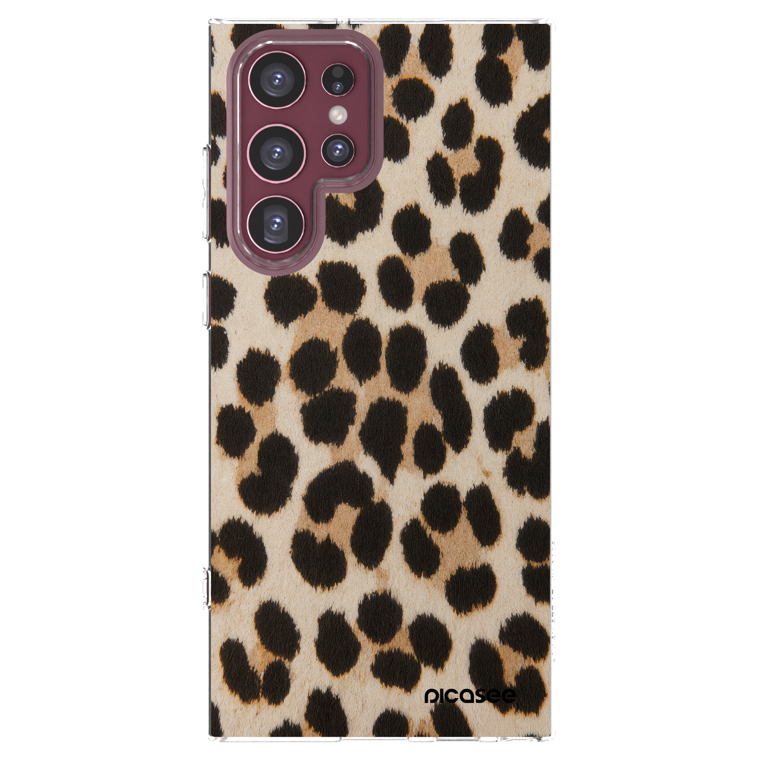 Picasee silikonski prozorni ovitek za Samsung Galaxy S22 Ultra 5G - Brown Tiger