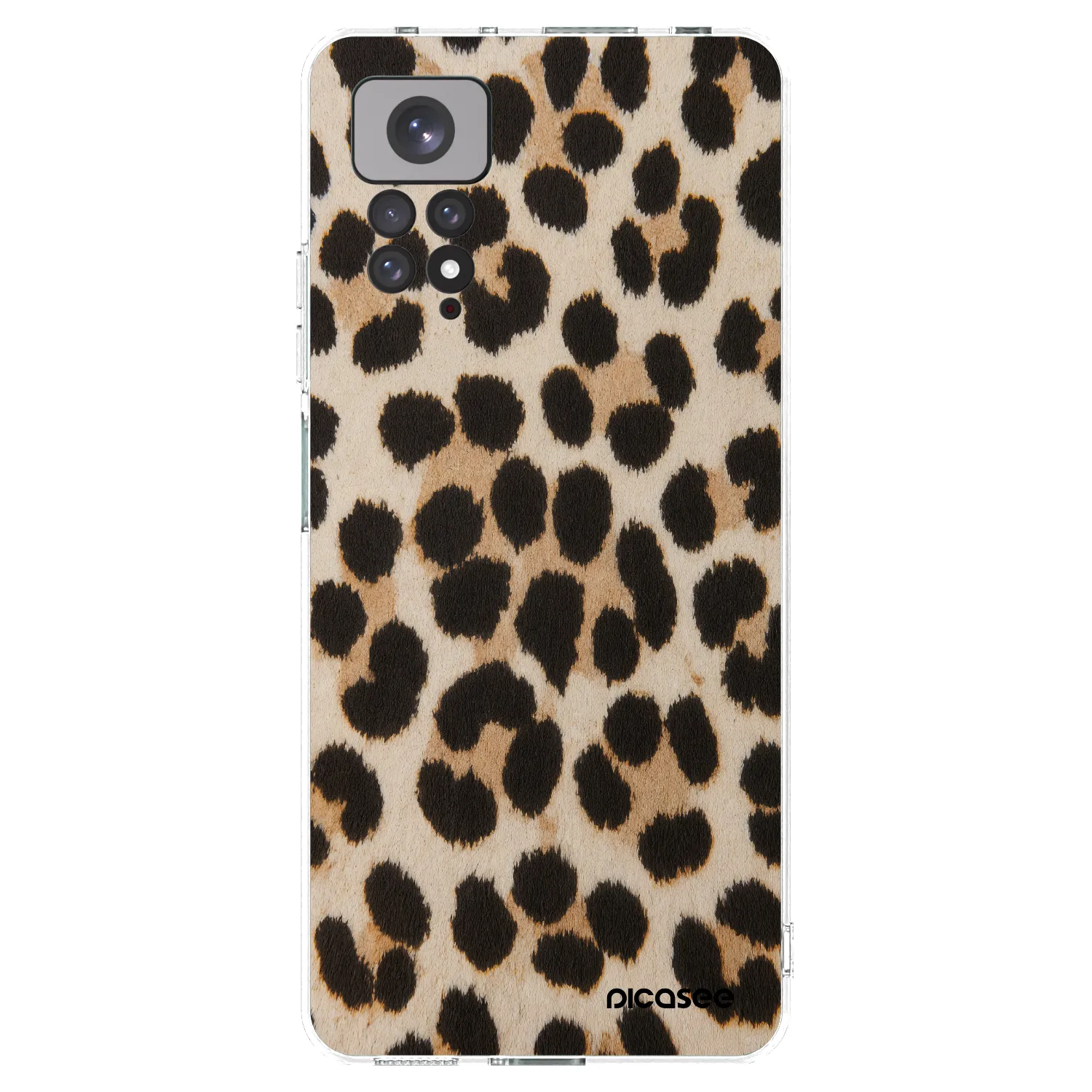 Picasee silikonski prozorni ovitek za Xiaomi Redmi Note 11S 4G - Brown Tiger