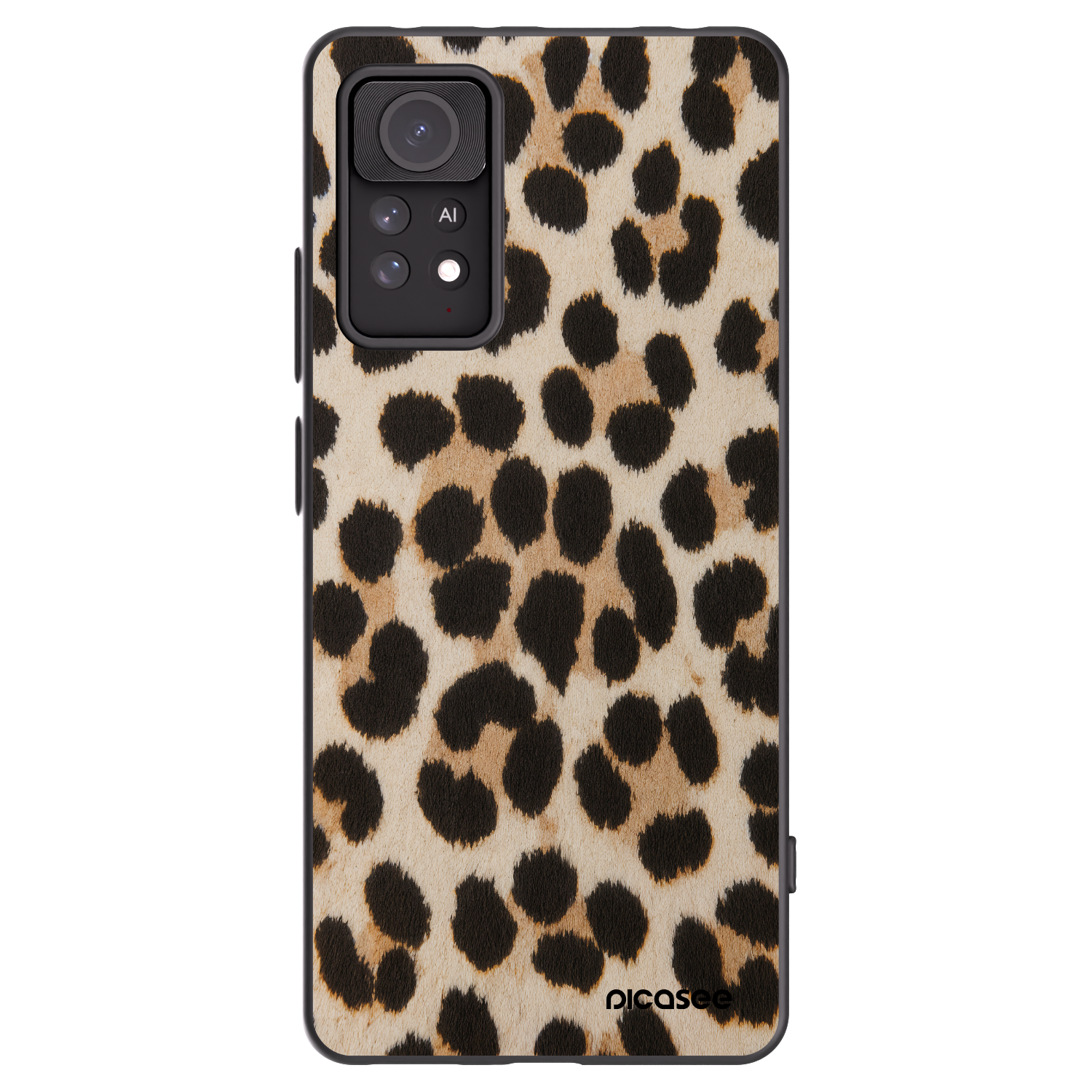 Picasee silikonski črni ovitek za Xiaomi Redmi Note 11 Pro - Brown Tiger