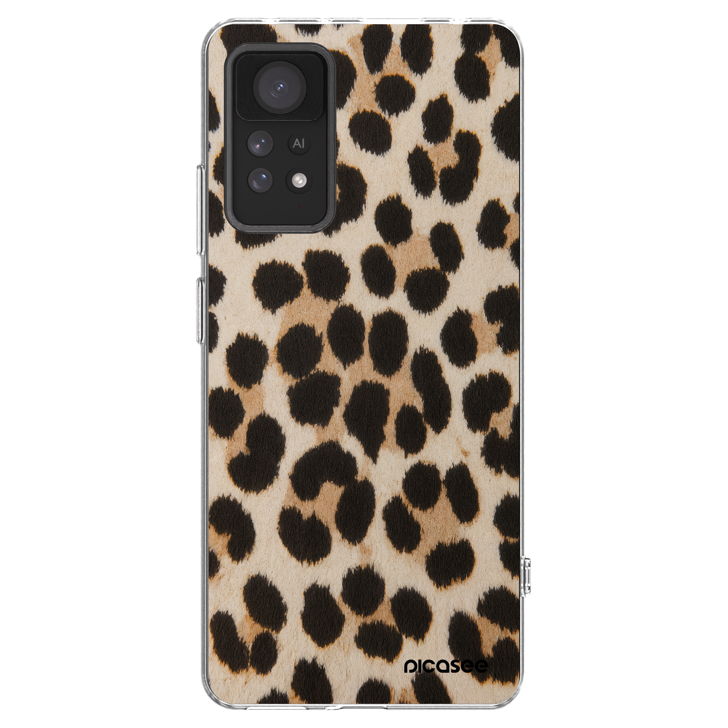 Picasee silikonski prozorni ovitek za Xiaomi Redmi Note 11 Pro 5G - Brown Tiger