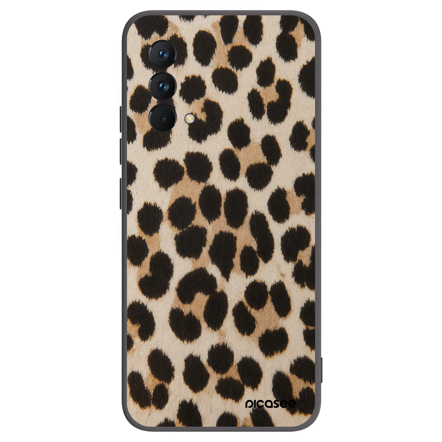 Picasee silikonski črni ovitek za Realme GT Master Edition 5G - Brown Tiger