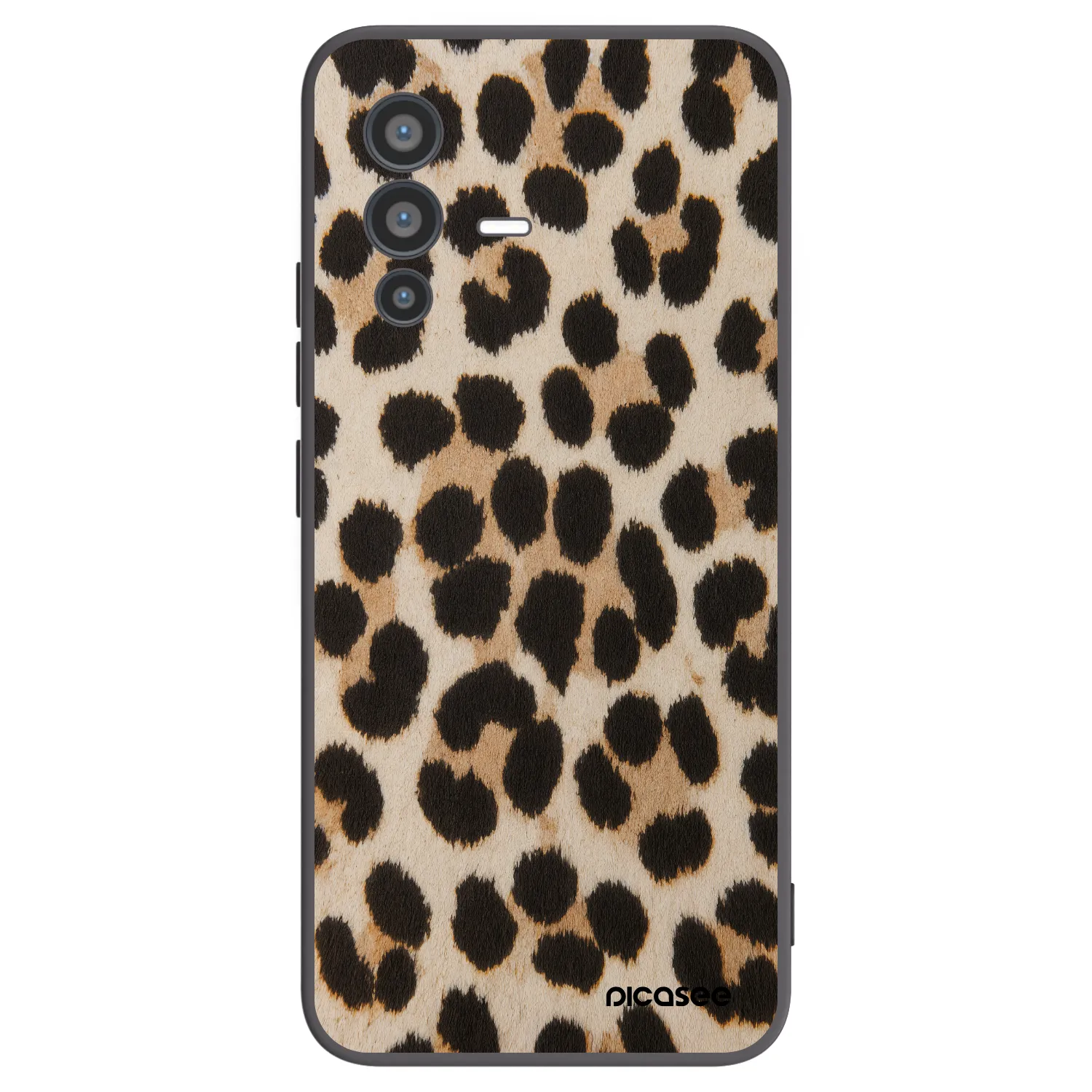 Picasee silikonski črni ovitek za Vivo V23 5G - Brown Tiger