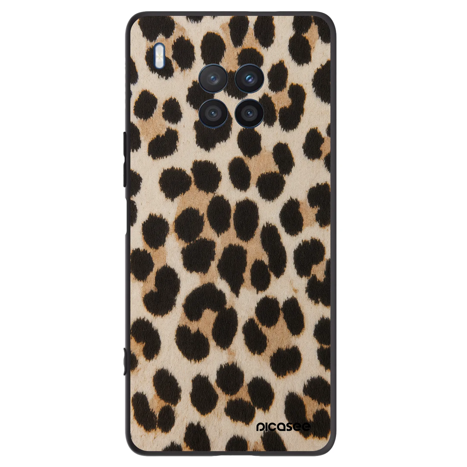 Picasee silikonski črni ovitek za Honor 50 Lite - Brown Tiger