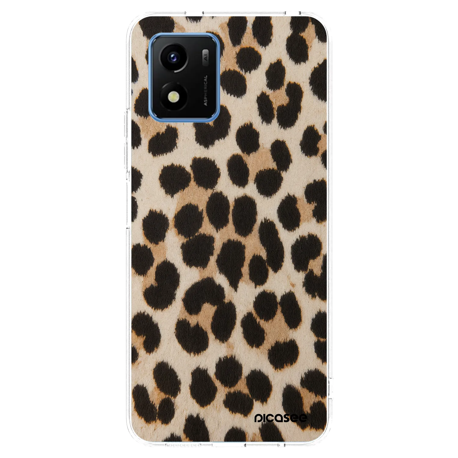 Picasee silikonski prozorni ovitek za Vivo Y01 - Brown Tiger