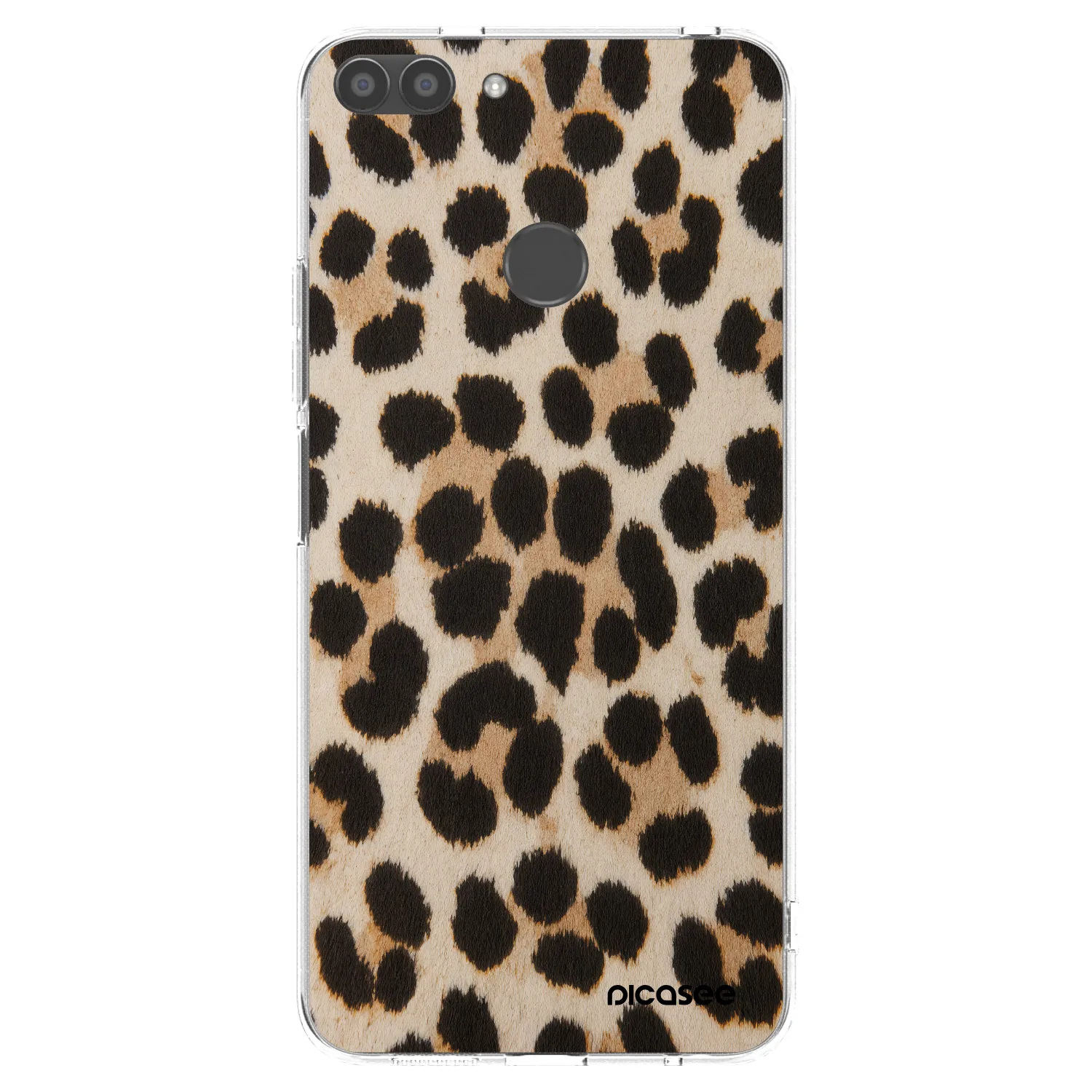 Picasee silikonski prozorni ovitek za Huawei P Smart - Brown Tiger