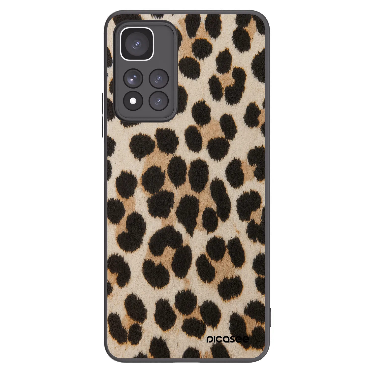 Picasee silikonski črni ovitek za Xiaomi Redmi Note 11 Pro+ 5G - Brown Tiger