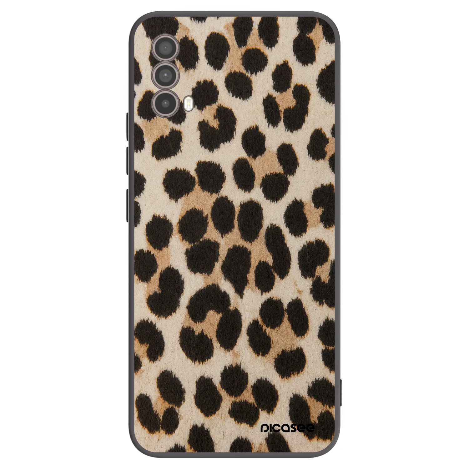 Picasee silikonski črni ovitek za Motorola Moto E40 - Brown Tiger