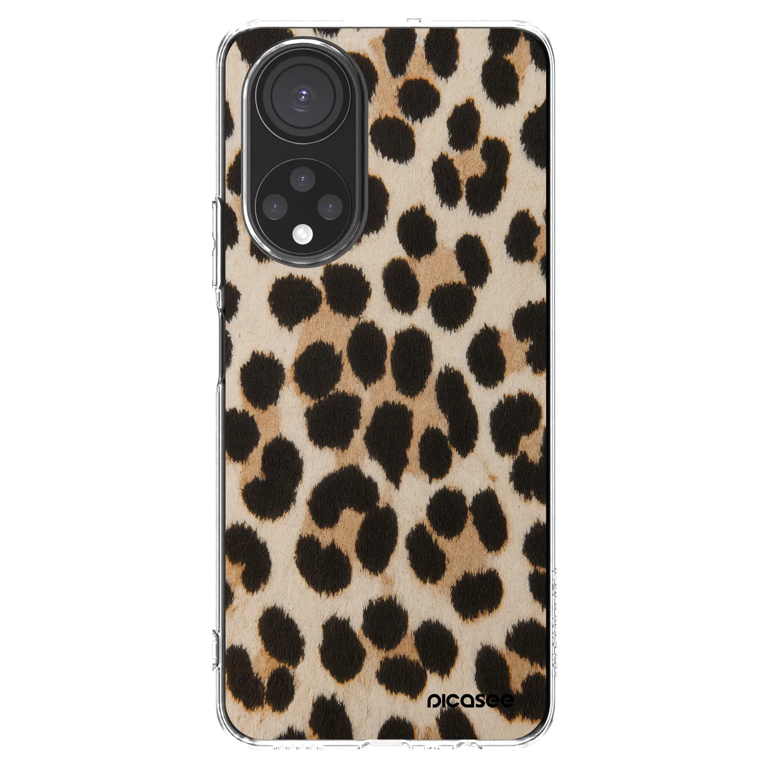 Picasee silikonski prozorni ovitek za Honor X7 - Brown Tiger