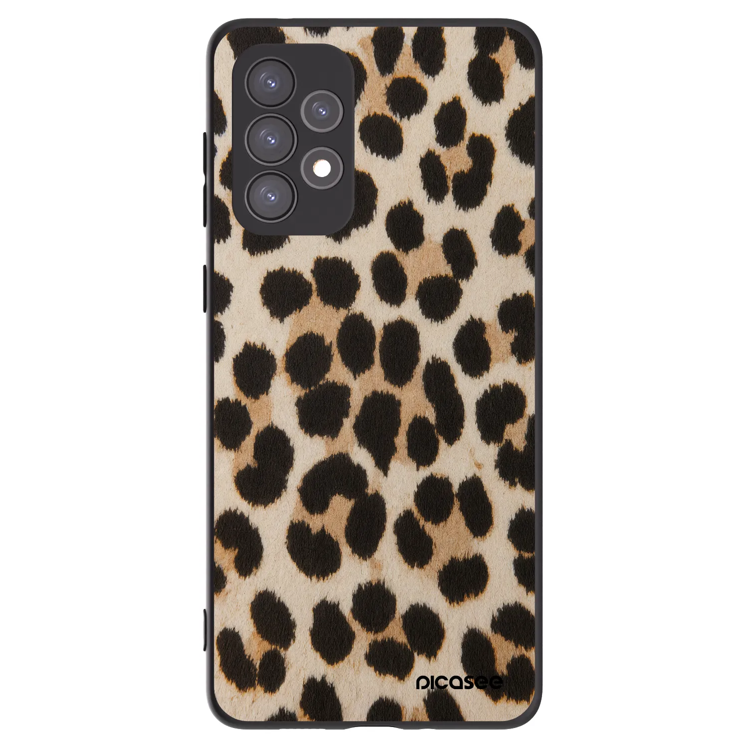 Picasee silikonski črni ovitek za Samsung Galaxy A73 5G - Brown Tiger