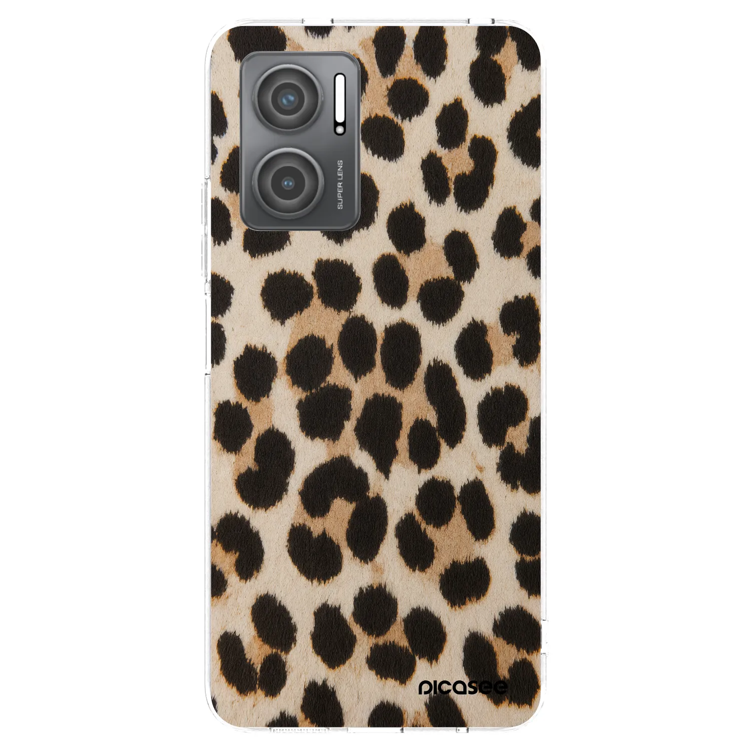 Picasee silikonski prozorni ovitek za Xiaomi Redmi 10 5G - Brown Tiger