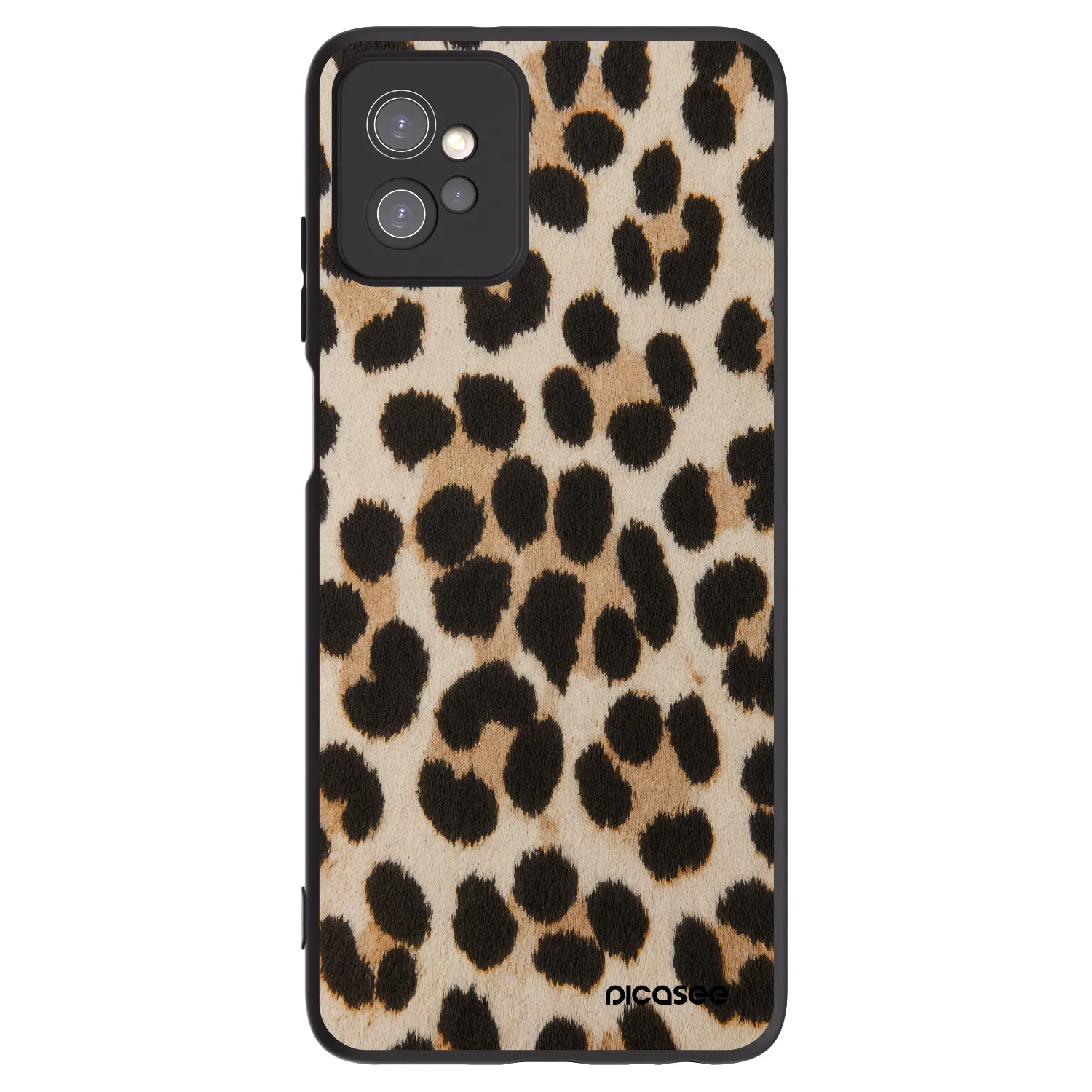 Picasee silikonski črni ovitek za Motorola Moto G32 - Brown Tiger