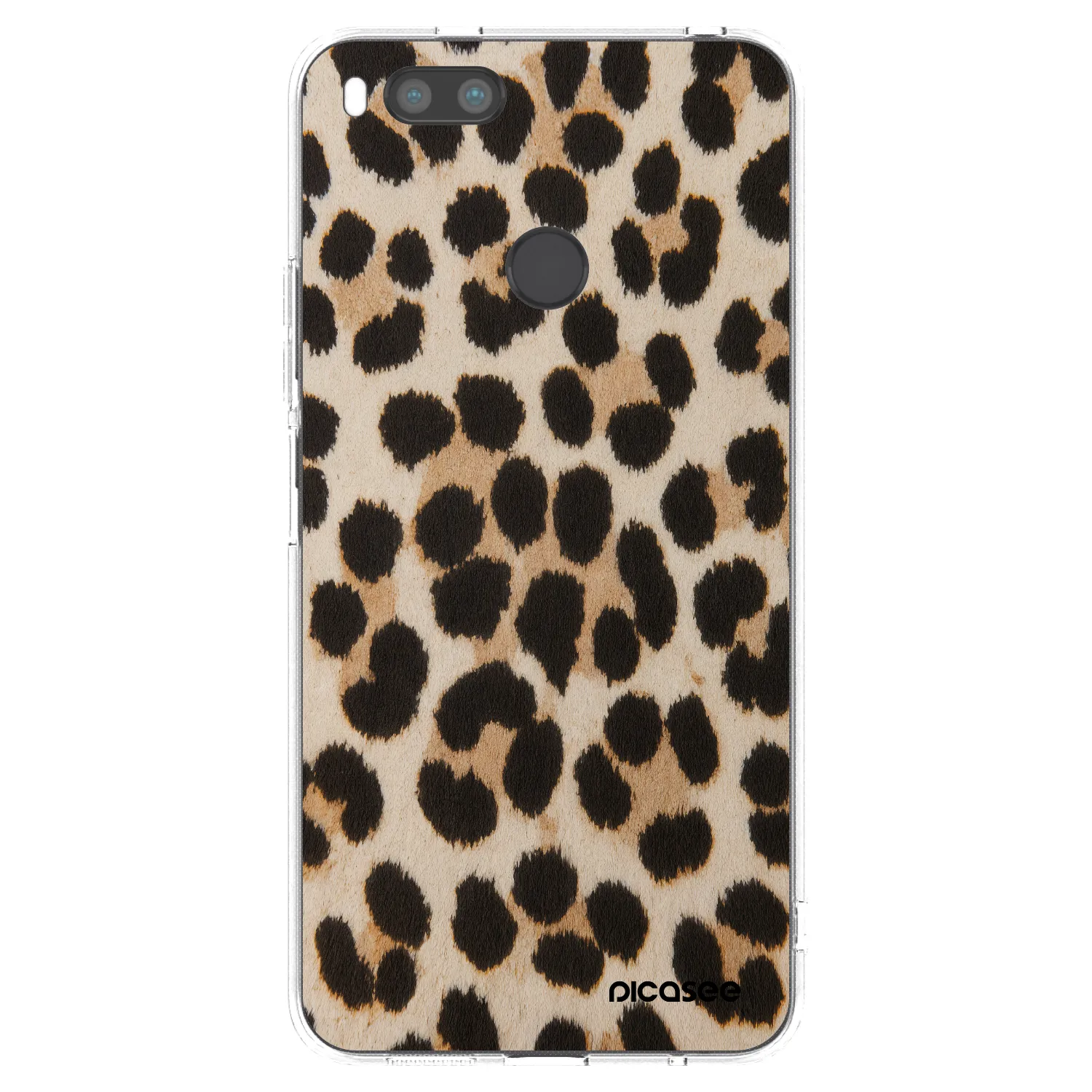 Picasee silikonski prozorni ovitek za Xiaomi Redmi A1 - Brown Tiger