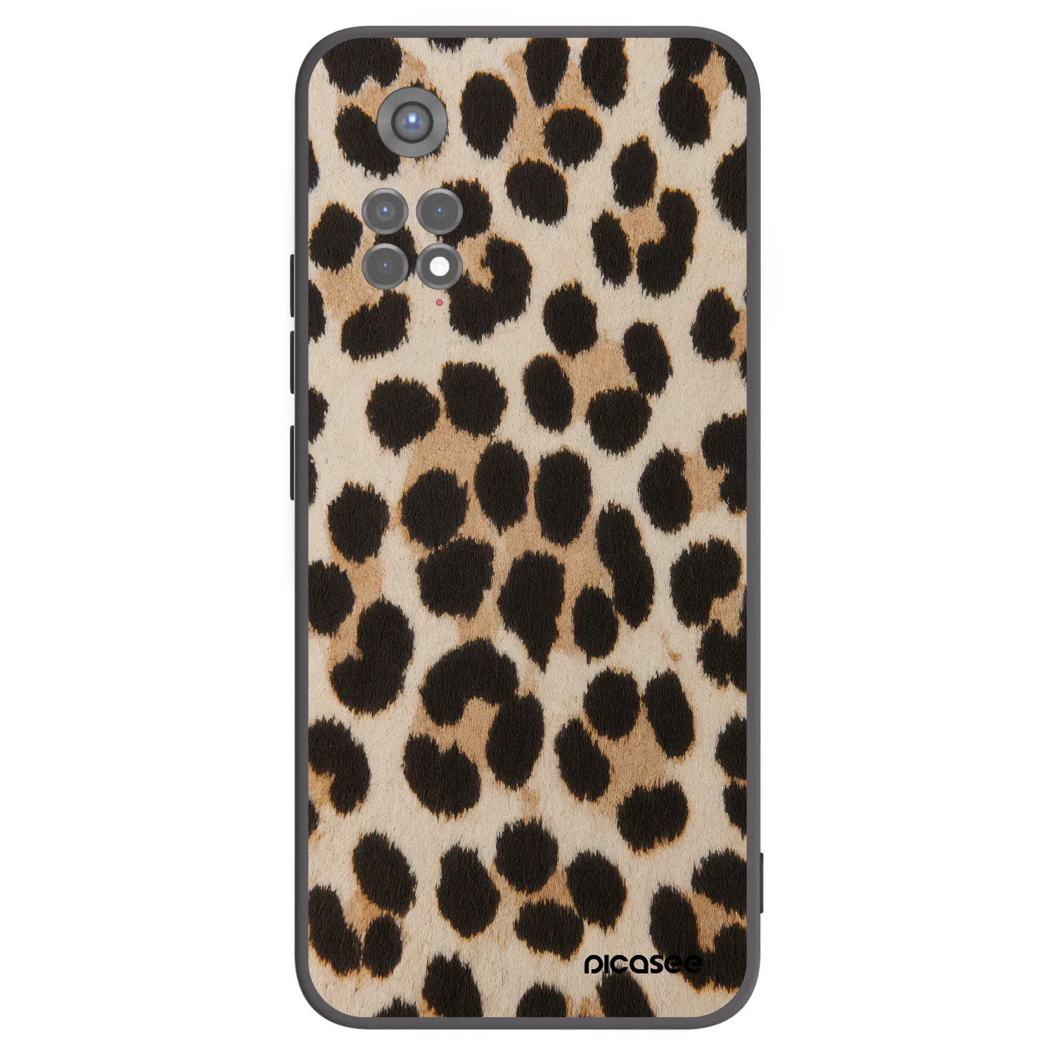 Picasee silikonski črni ovitek za Xiaomi Redmi Note 11S 5G - Brown Tiger