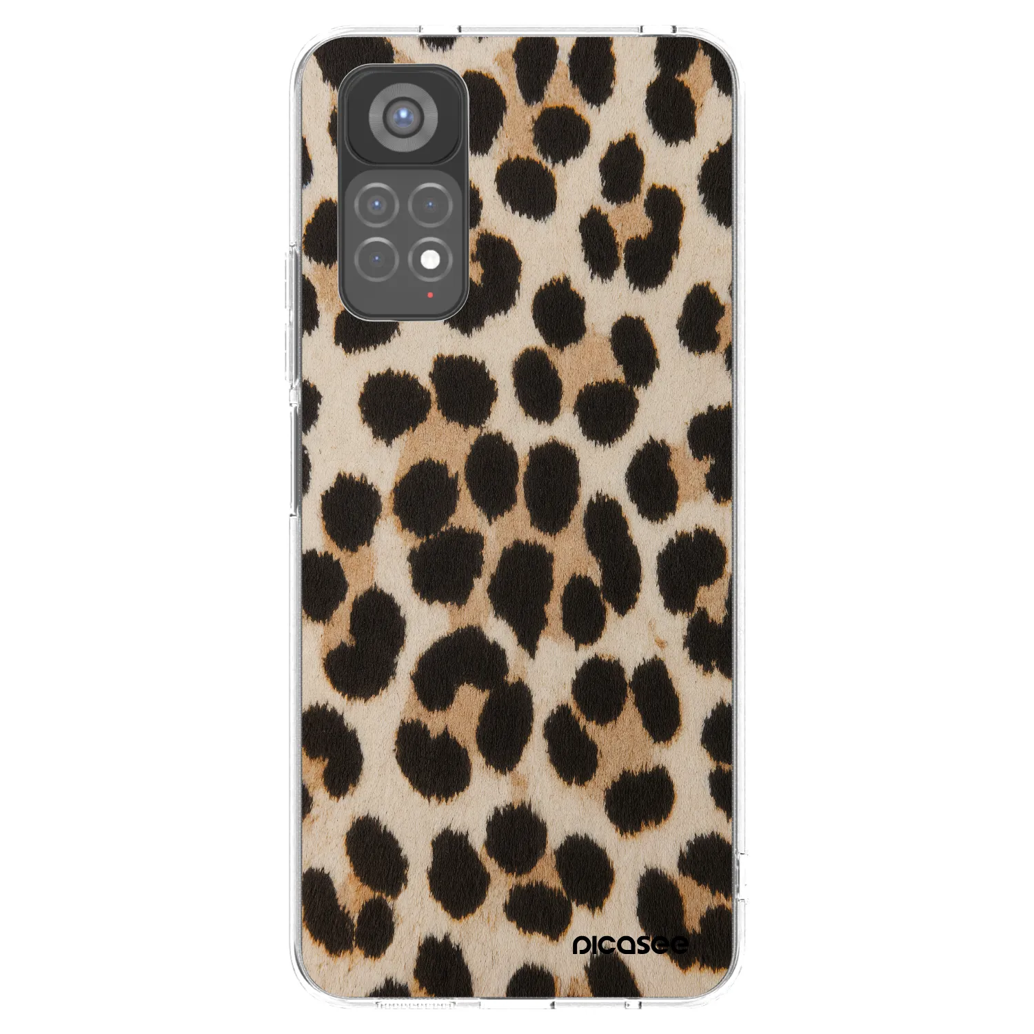 Picasee silikonski prozorni ovitek za Xiaomi Redmi Note 11S 5G - Brown Tiger