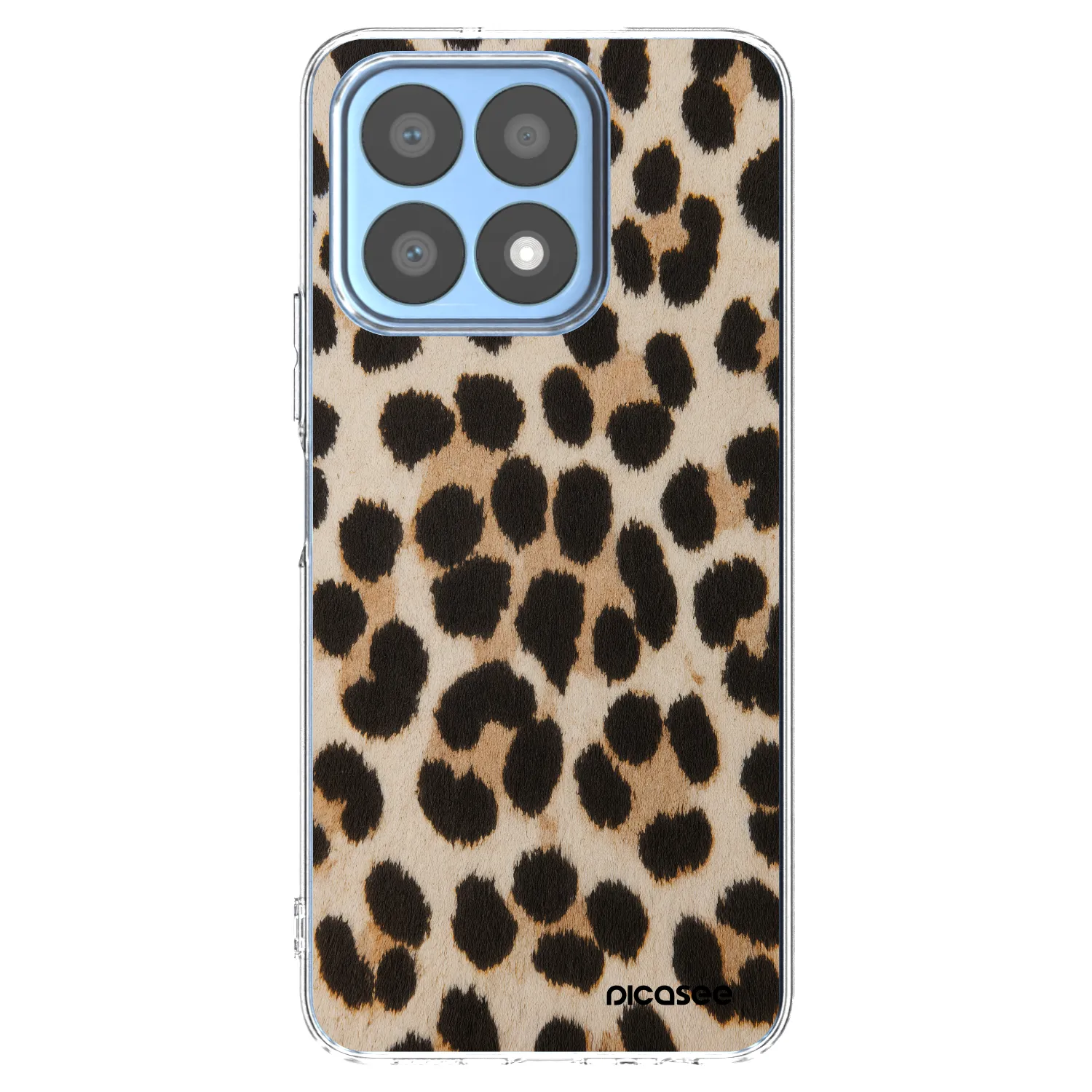 Picasee silikonski prozorni ovitek za Honor X8a - Brown Tiger