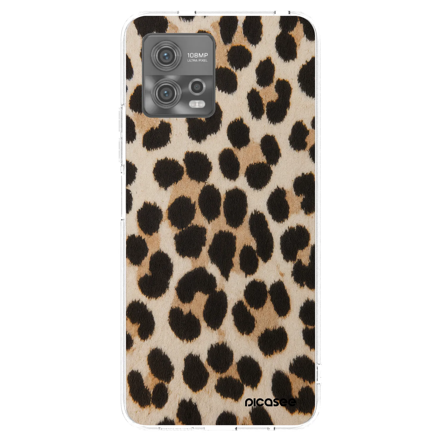 Picasee silikonski prozorni ovitek za Motorola Moto G72 - Brown Tiger