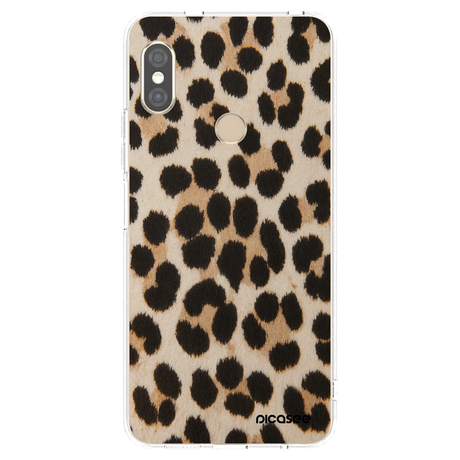 Picasee silikonski prozorni ovitek za Xiaomi Redmi Note 5 Global - Brown Tiger