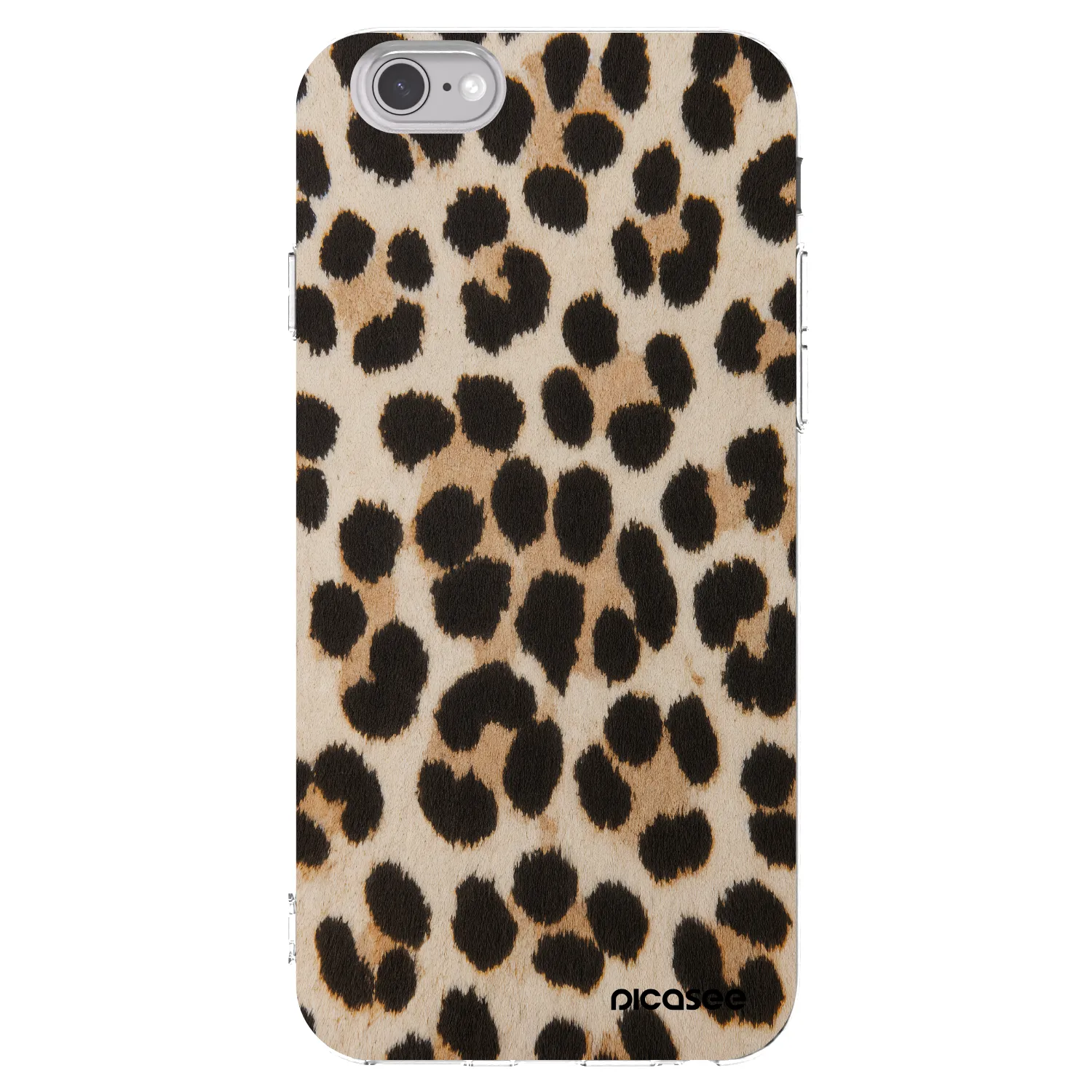 Picasee silikonski prozorni ovitek za Apple iPhone 6/6S - Brown Tiger