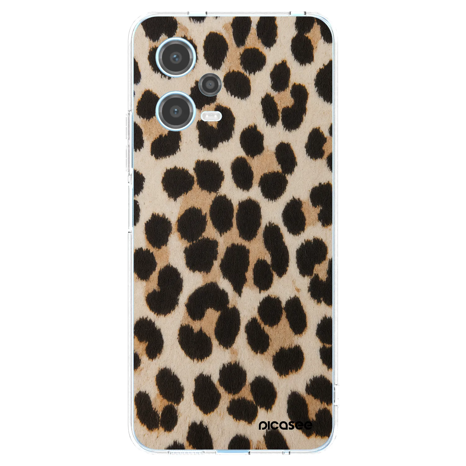 Picasee silikonski prozorni ovitek za Xiaomi Redmi Note 12 5G - Brown Tiger