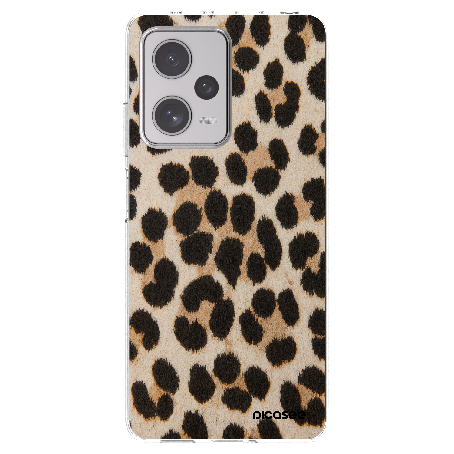 Picasee silikonski prozorni ovitek za Xiaomi Redmi Note 12 Pro+ 5G - Brown Tiger