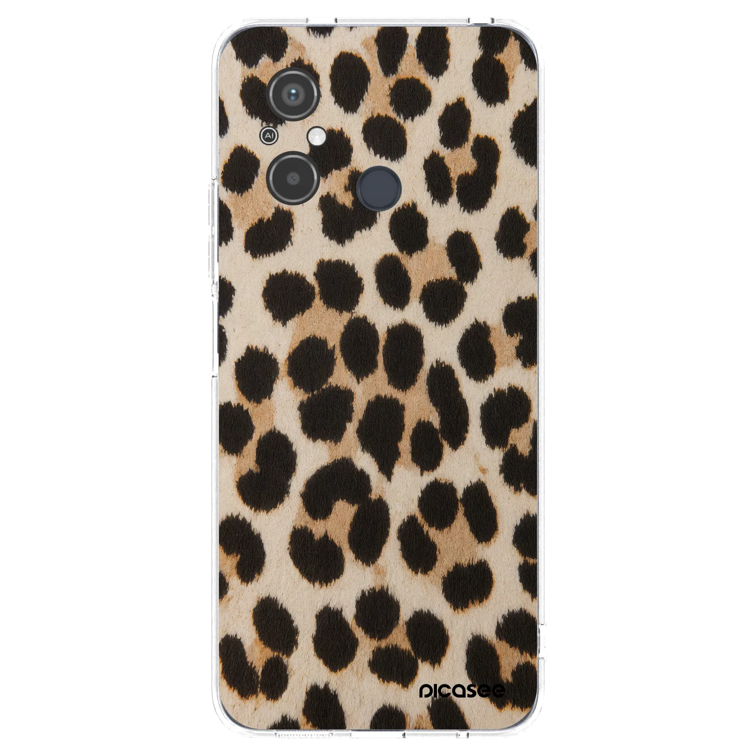 Picasee silikonski prozorni ovitek za Xiaomi Redmi 12C - Brown Tiger