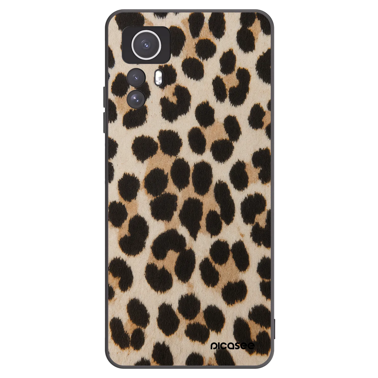 Picasee silikonski črni ovitek za Xiaomi Redmi Note 12S - Brown Tiger