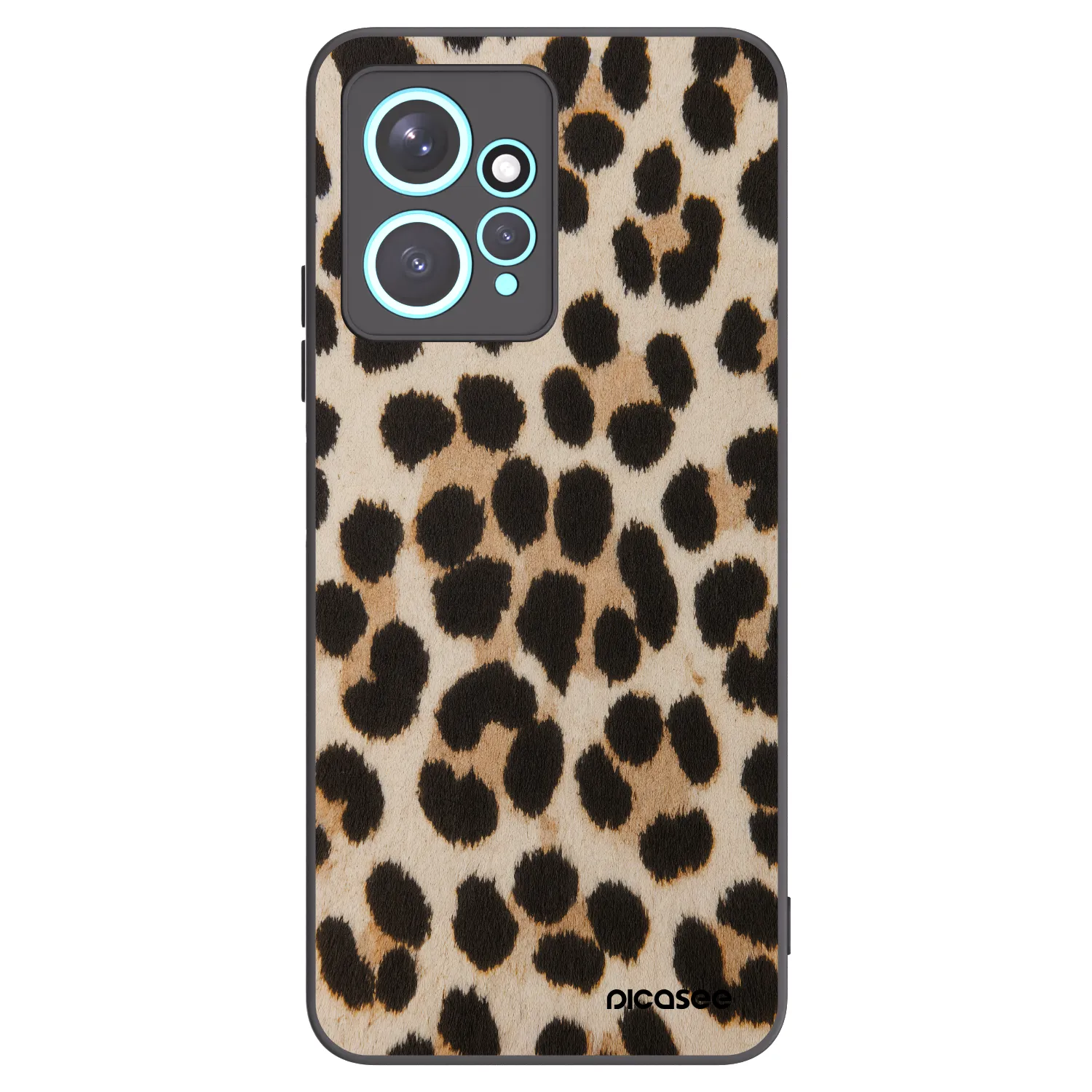 Picasee silikonski črni ovitek za Xiaomi Redmi Note 12 4G - Brown Tiger
