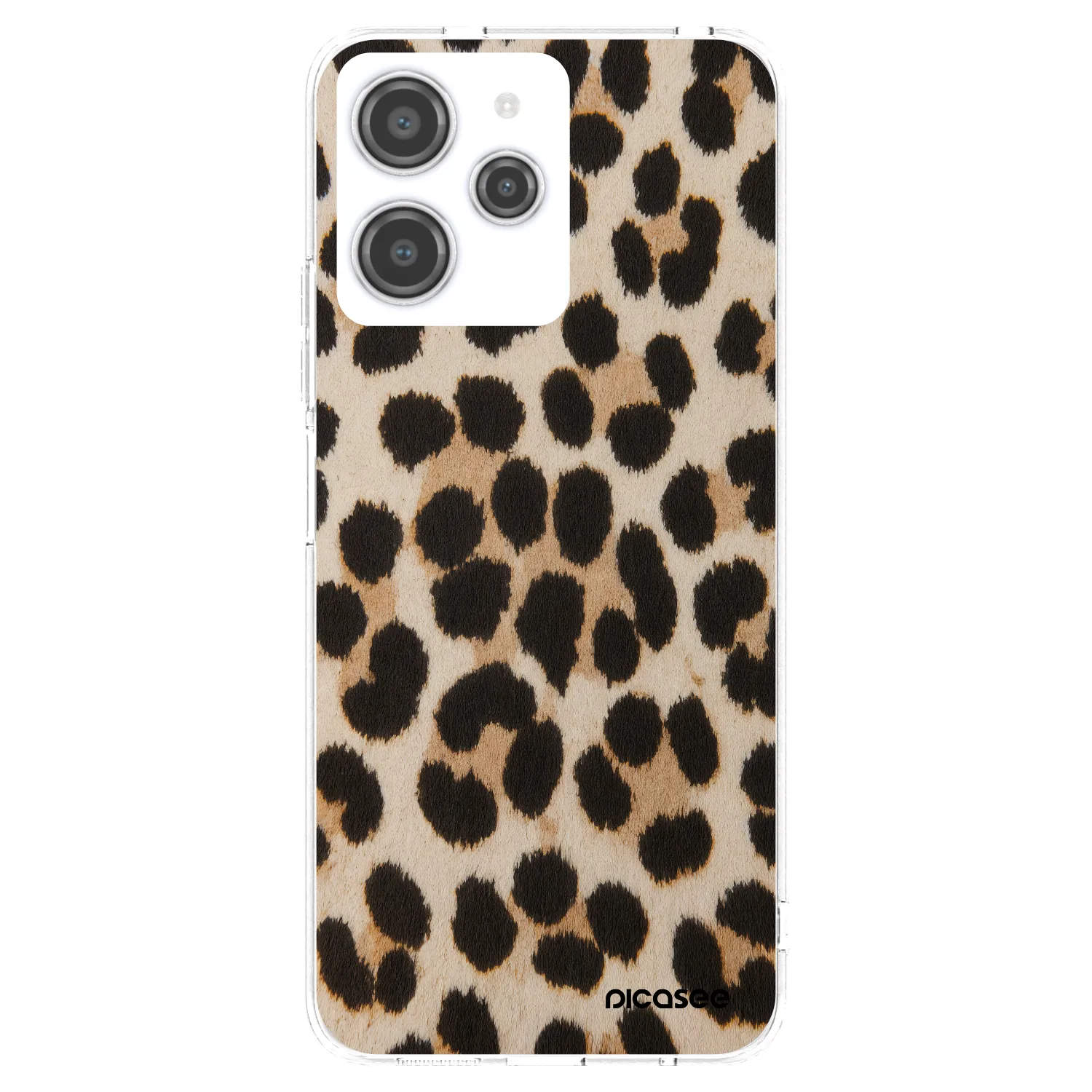 Picasee silikonski prozorni ovitek za Xiaomi Redmi 12 4G - Brown Tiger