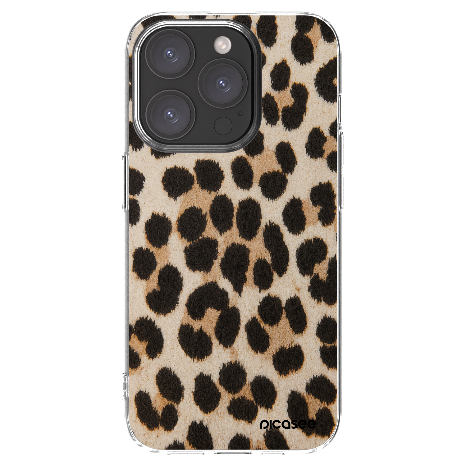 Picasee silikonski prozorni ovitek za Apple iPhone 15 Pro - Brown Tiger