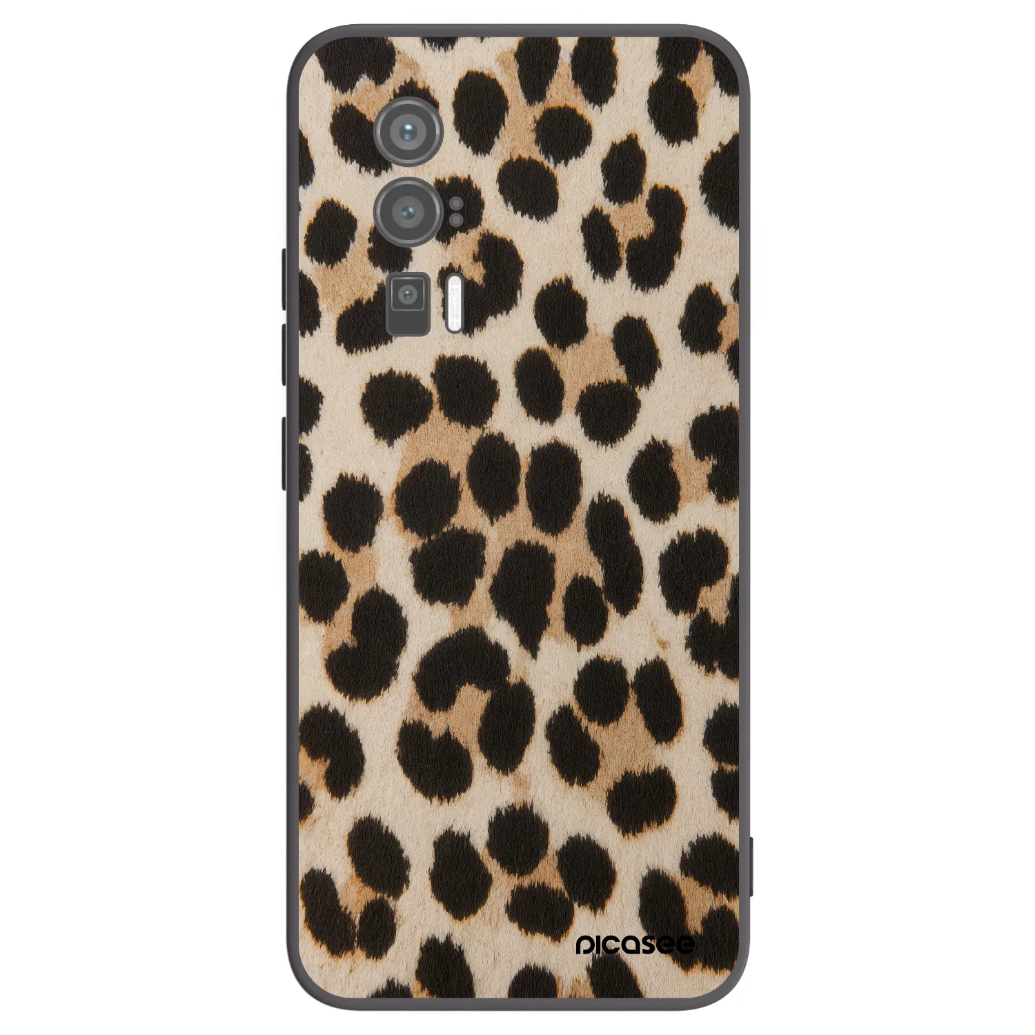 Picasee silikonski črni ovitek za Xiaomi Poco F5 Pro 5G - Brown Tiger