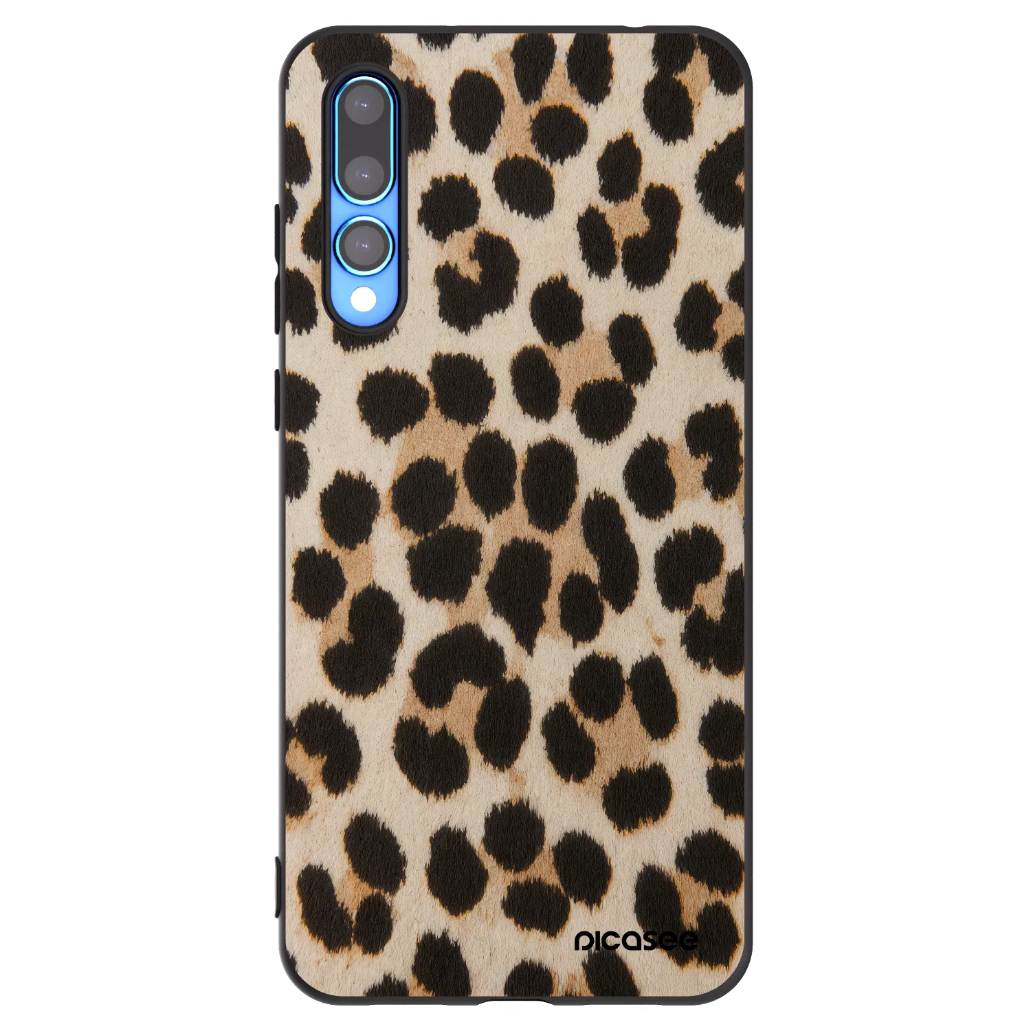 Picasee silikonski črni ovitek za Huawei P20 Pro - Brown Tiger