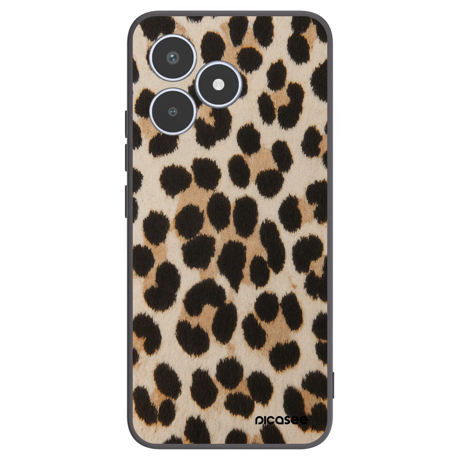 Picasee silikonski črni ovitek za Realme C53 - Brown Tiger