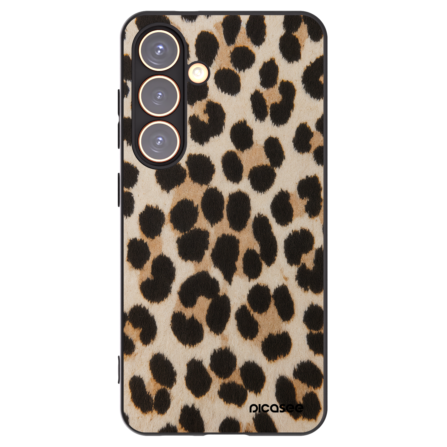 Picasee silikonski črni ovitek za Samsung Galaxy S24 S921B 5G - Brown Tiger