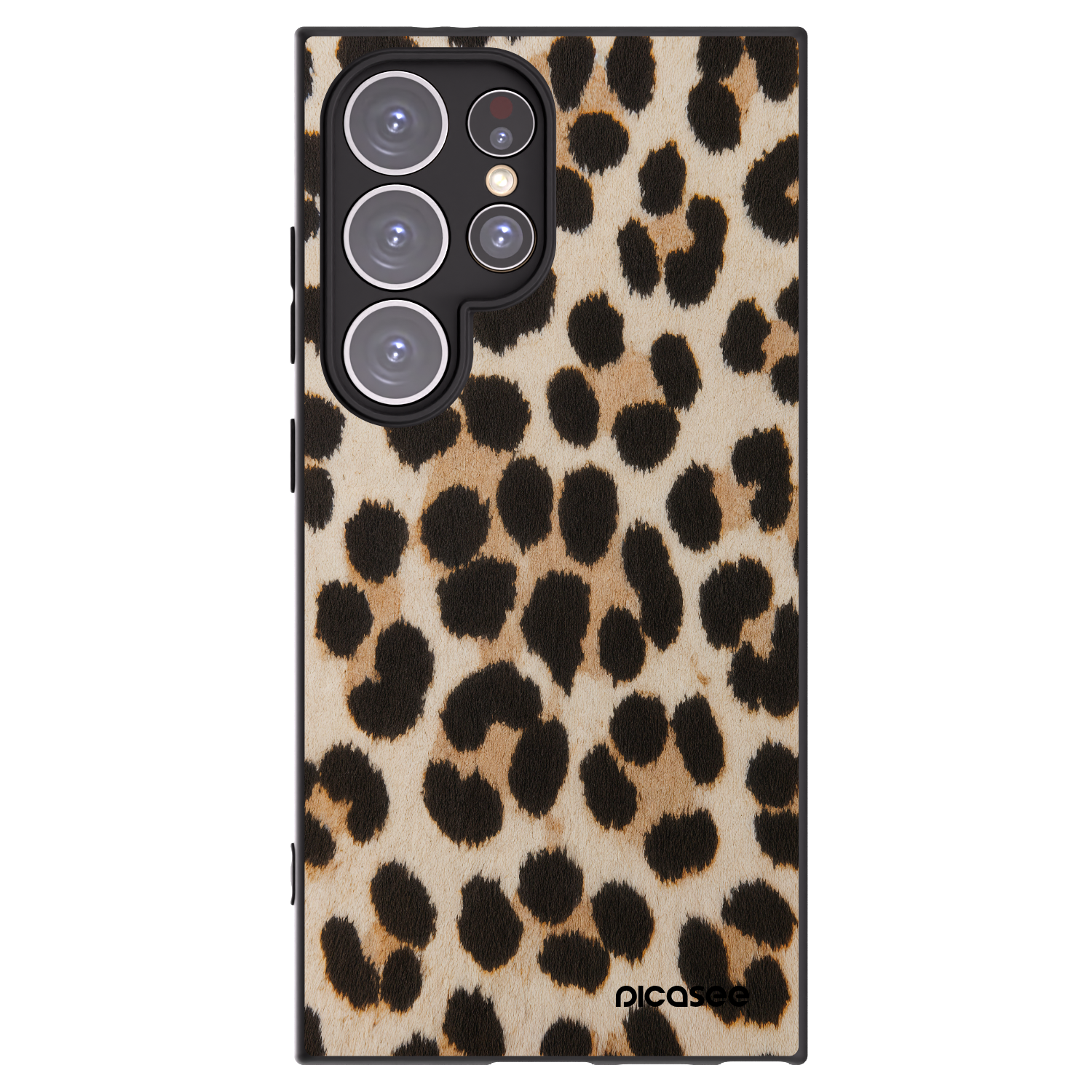 Picasee silikonski črni ovitek za Samsung Galaxy S24 Ultra S928B 5G - Brown Tiger