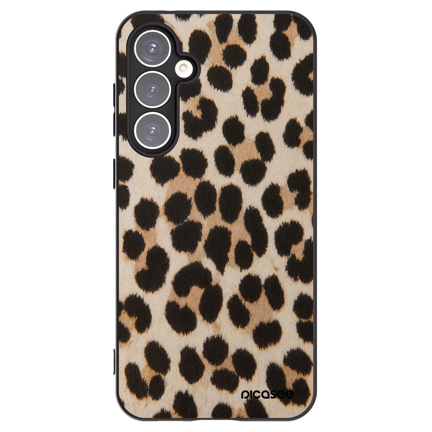 Picasee silikonski črni ovitek za Samsung Galaxy S23 FE S711B - Brown Tiger
