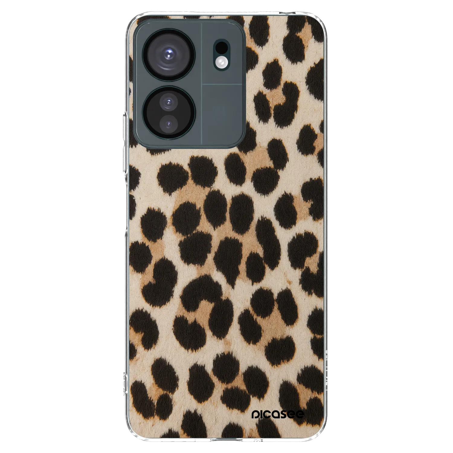 Picasee silikonski prozorni ovitek za Xiaomi Redmi 13C 4G - Brown Tiger