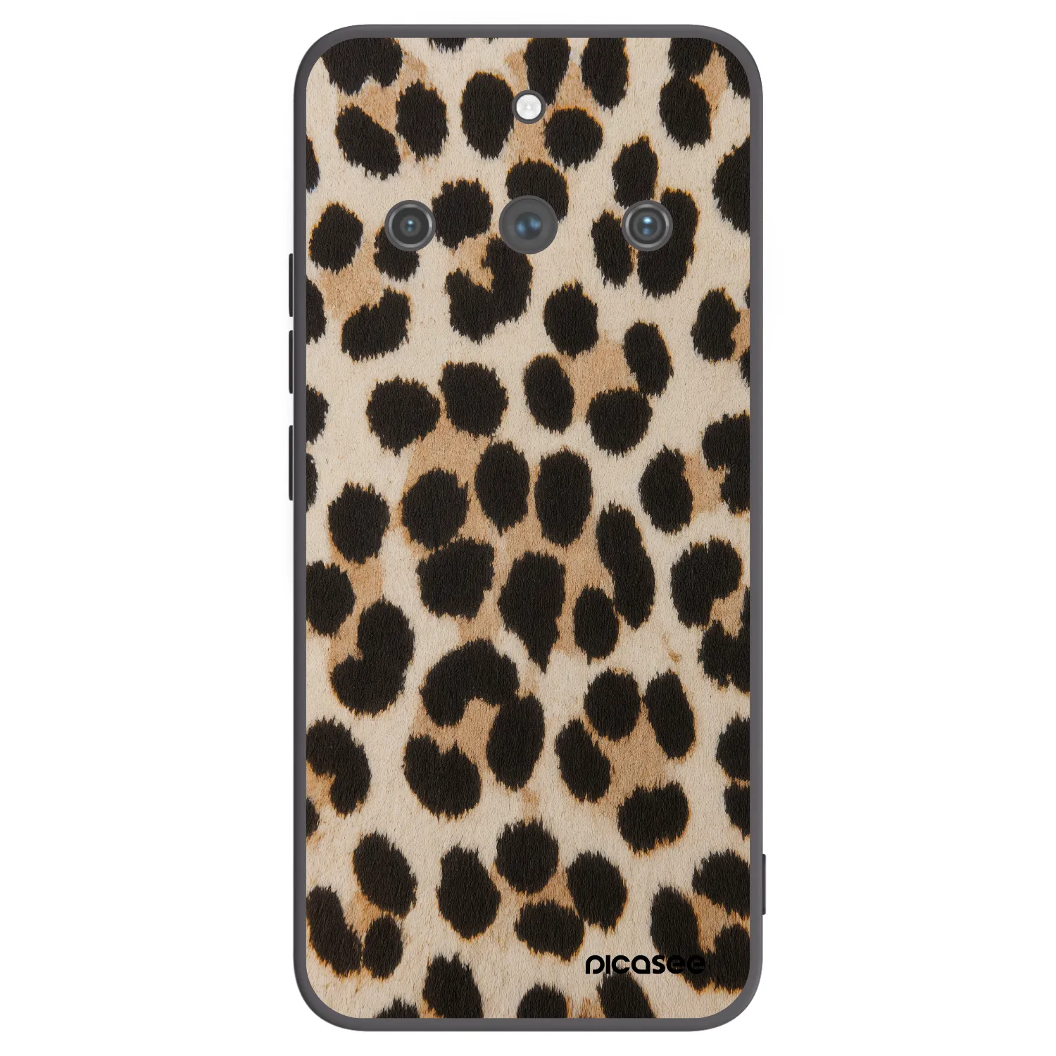 Picasee silikonski črni ovitek za Realme 11 Pro+ - Brown Tiger